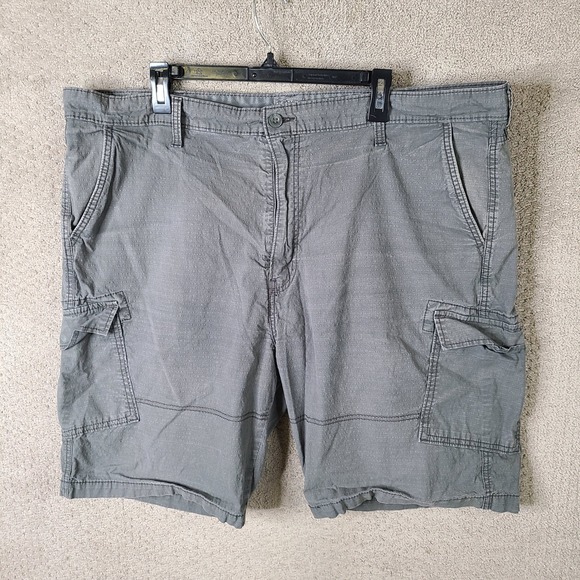 Levi's Other - Levis Shorts Mens 44 Gray Cargo Ripstop‎ Signature Gold Cotton Blend Casual